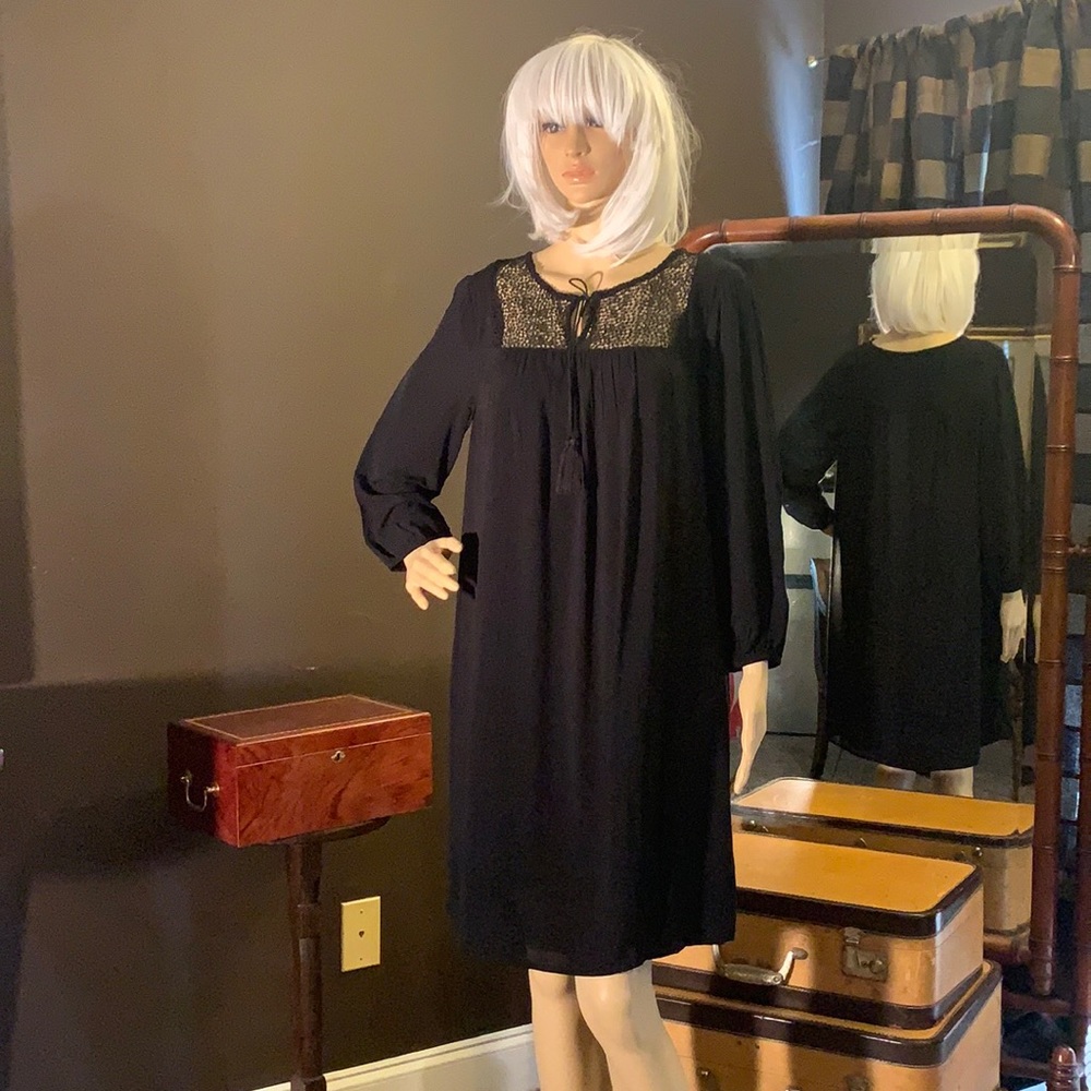 NWT OVERSIZED BLACK DRESS - Picture 1 of 9